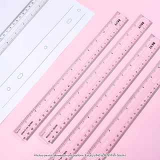 BEST Ruler ไม้บรรทัดพลาสติกใส สีพาสเทล 15/30cm ไม้บรรทัดยืดหยุ่น คุณภาพดี อุปกรณ์เครื่องเขียน นักเรียน สำนักงาน ต้องมี!