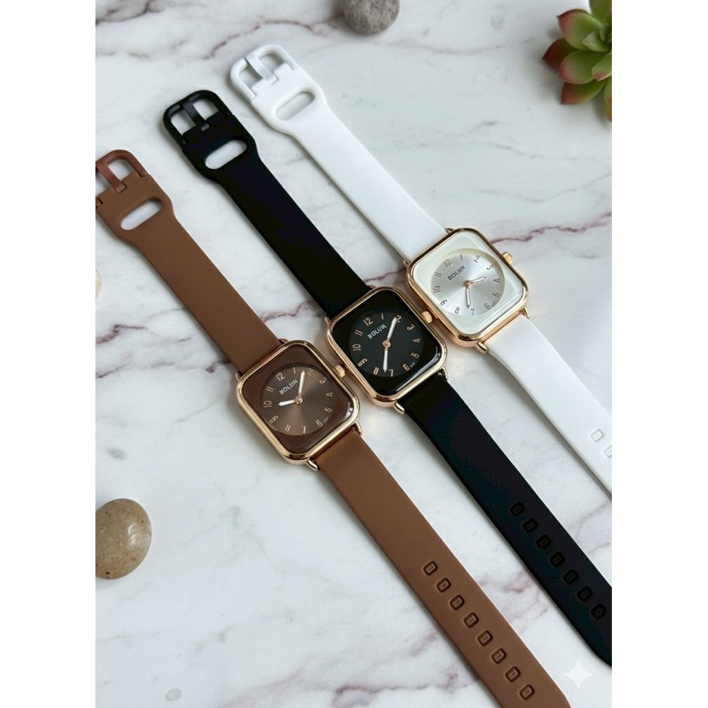 นาฬิกาแฟชั่นสายยางซิลิโคน BOLUN