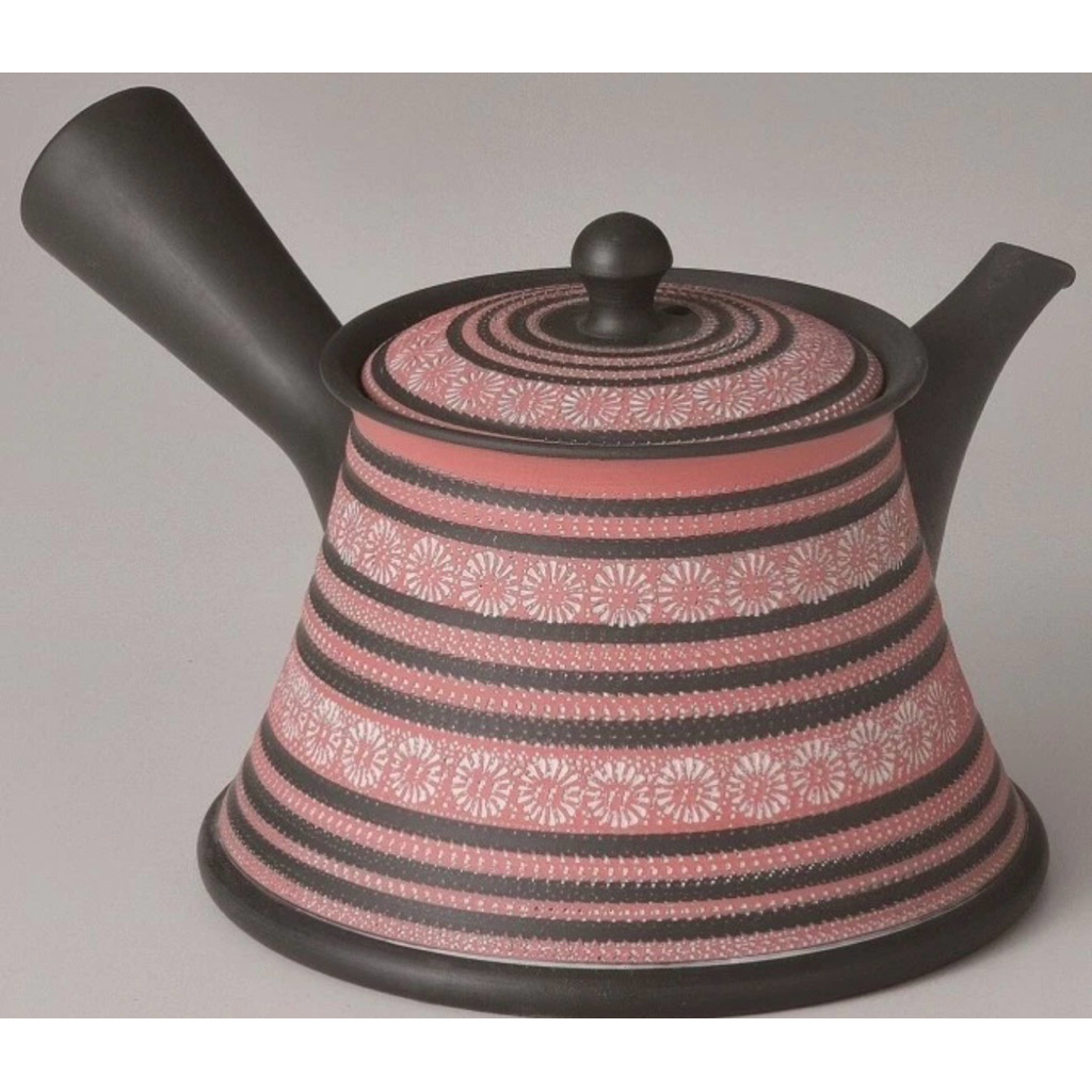 Tokoname Pottery Teapot Flower Kyusu 250ML  By Teruyuki 🇯🇵