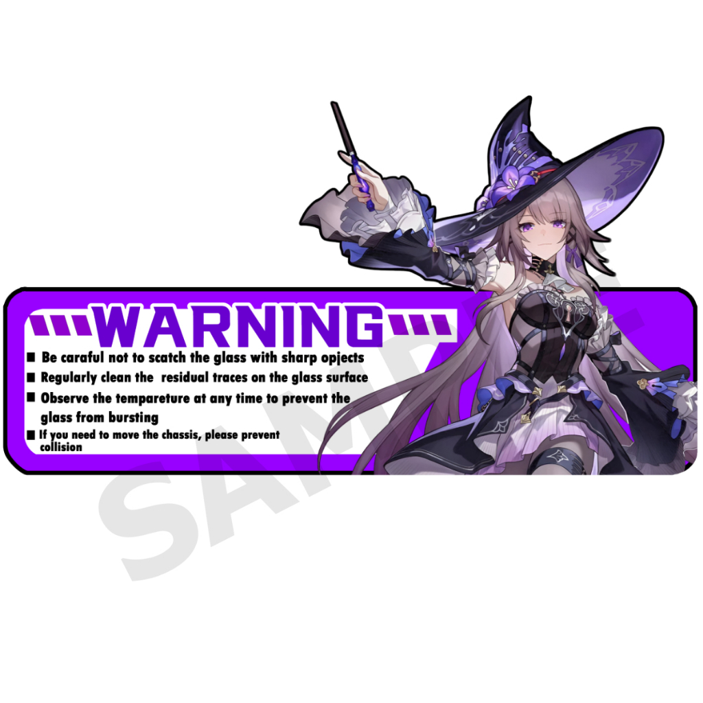 Herta honkai star rail สติ๊กเกอร์ ตกแต่ง เคสคอม 2 แผ่น The Herta Sticker Case star rail สติกเกอร์