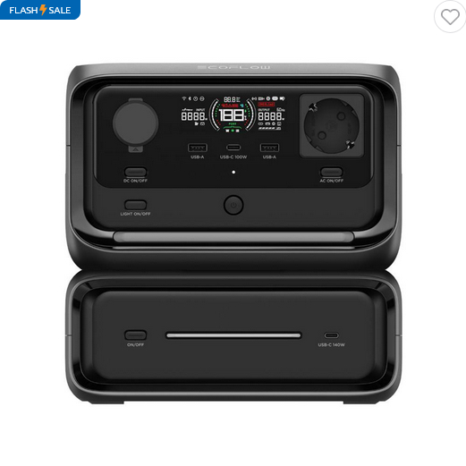 POWER BOX ECOFLOW RIVER 3 MAX 600 วัตต์ สีดำ