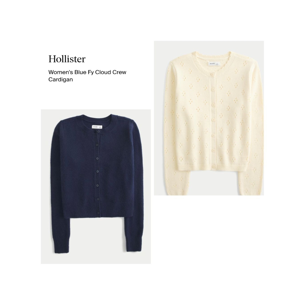 Hollister cardigan เสื้อคลุมคาร์ดิแกน มี2สี ไซส์ XS