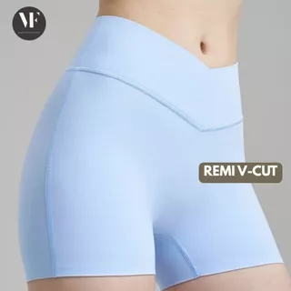 VF-Remi Short : กางเกงออกกำลังกายขาสั้น กางเกงโยคะขาสั้น กางเกงฟิตเนสขาสั้น ความยาวเหนือเข่า ยืดหยุ่นสูง เป้าไม่ยิ้ม