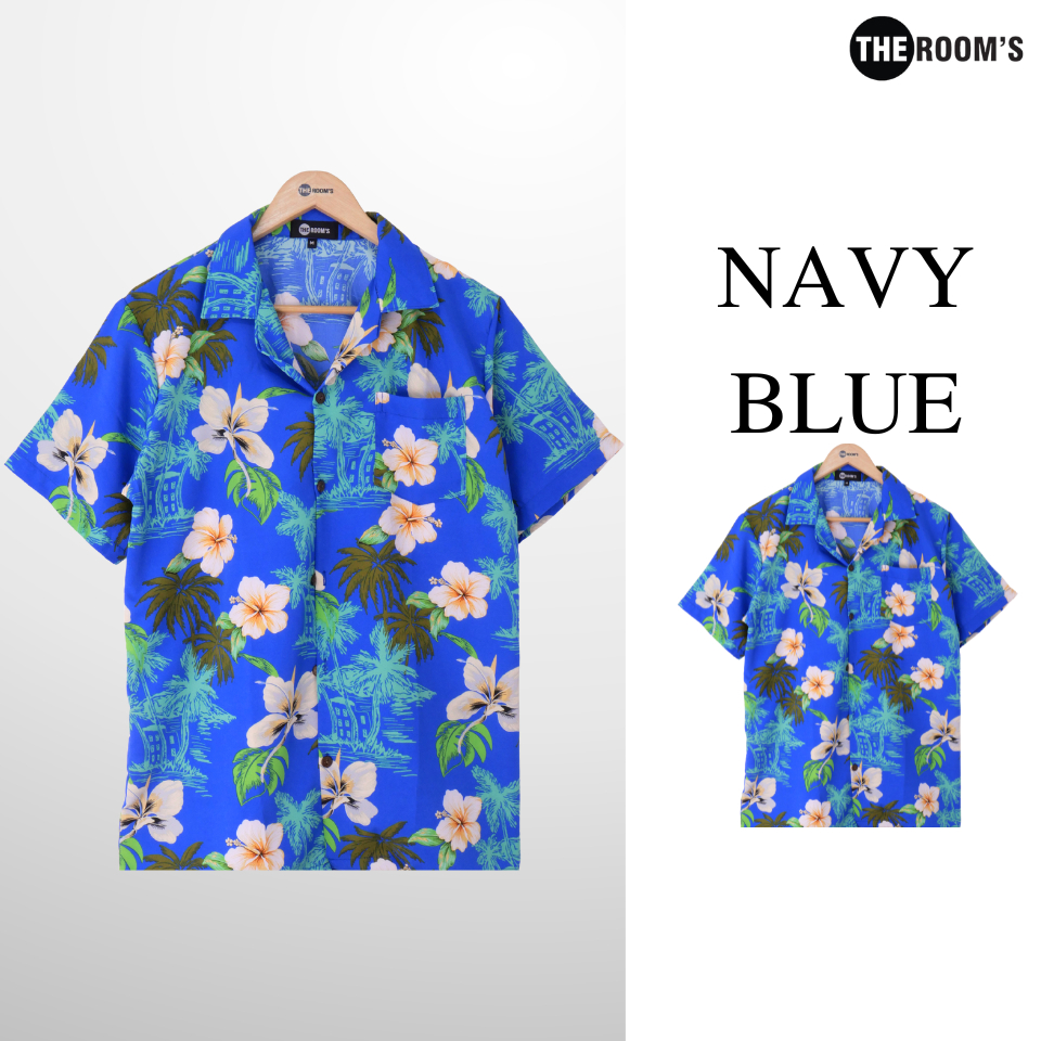 THE ROOM'S - เดอะรูม เสื้อฮาวาย โคตรนุ่ม แขนสั้น ผ้าไหมเย็นญี่ปุ่น ผ้าดีมาก ลาย อันดามัน — صورة 3