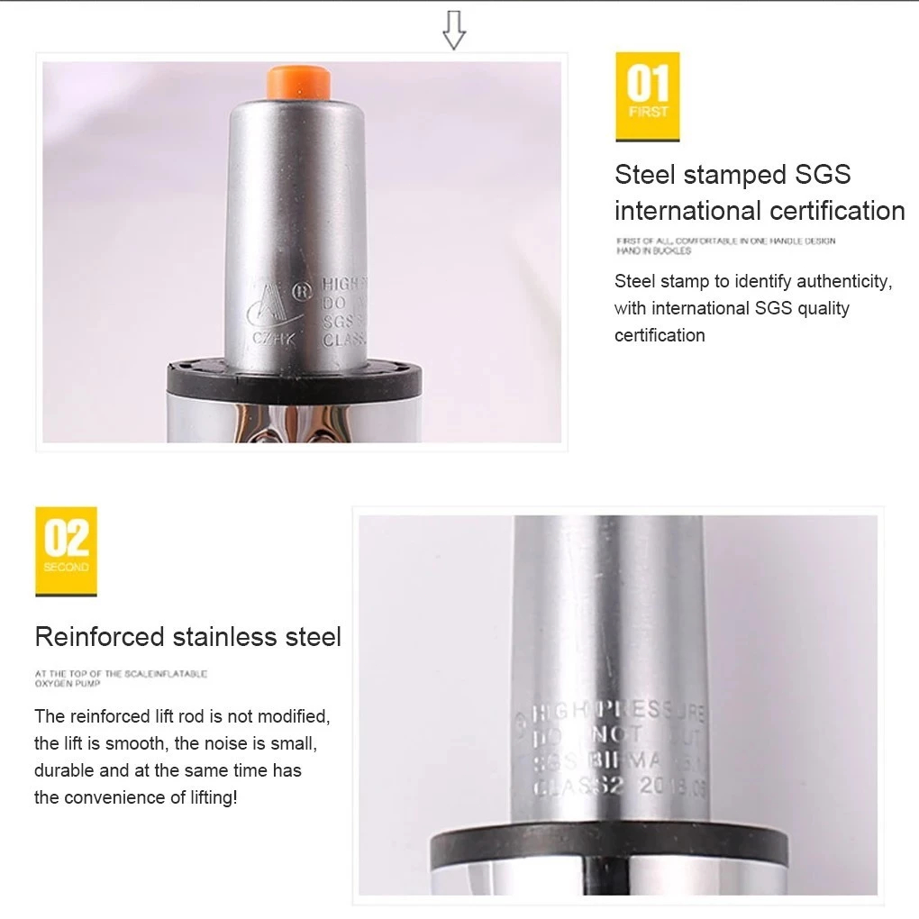 โช้คไฮดรอลิค โช๊คเก้าอี้ 7/8/9นิ้ว โช๊คแก๊สเก้าอี้ อะไหล่เก้าอี้ ช๊คแก๊สปรับระดับได้ ใช้ได้กับเก้าอี้ทุกประเภท คุณภาพดี - รูปที่ 2