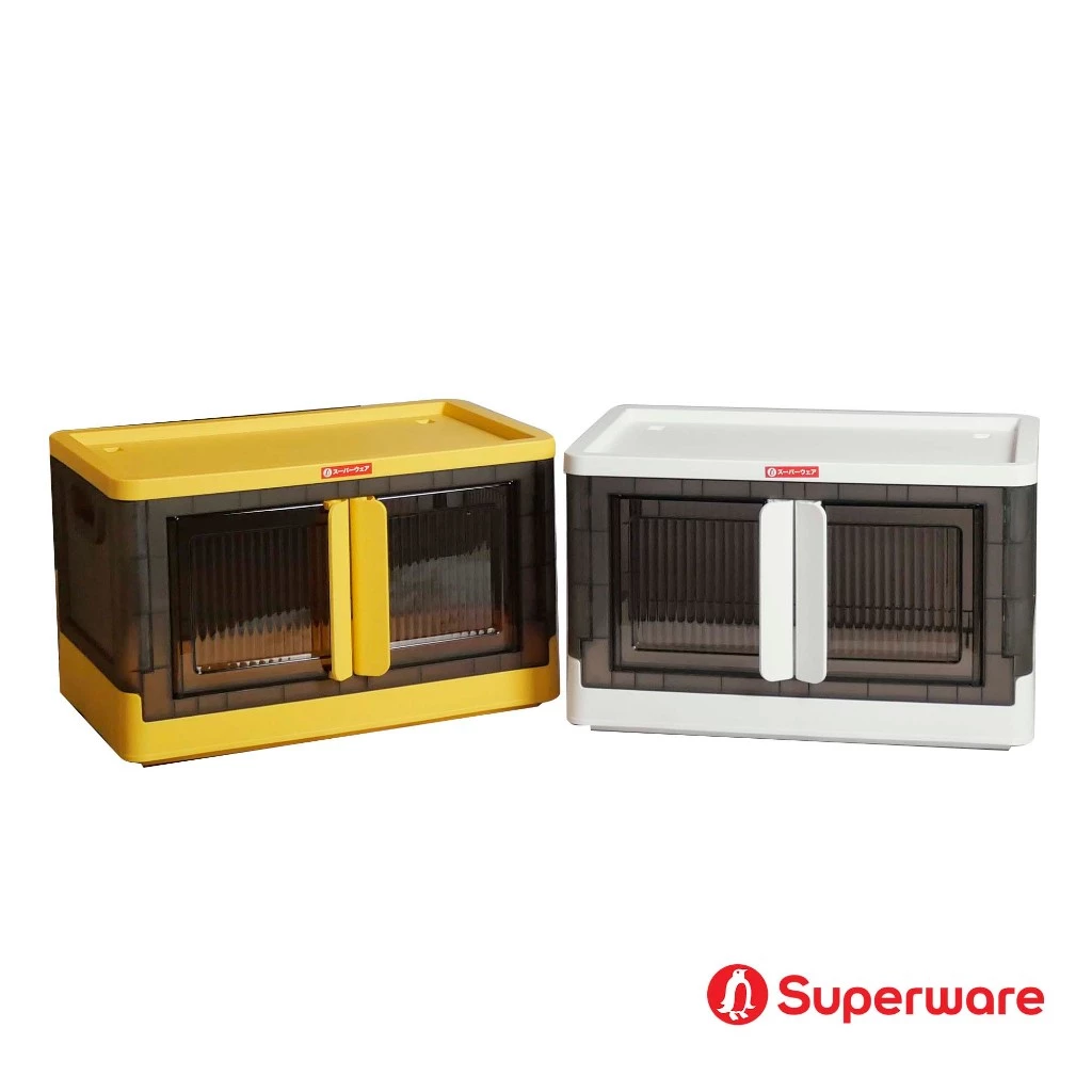 Srithai Superware กล่องพลาสติก กล่องเก็บของพับได้ กล่องเก็บของอเนกประสงค์ พับได้ วางซ้อนได้ ตู้พับอเนกประสงค์ รุ่น BY-67