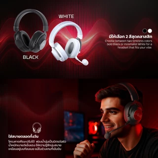 FANTECH หูฟังเกมมิ่ง หูฟังเกมมิ่งครอบหู Gaming Headset คุณภาพเสียงสูง พร้อมไมโครโฟนในตัว รุ่น WHG05