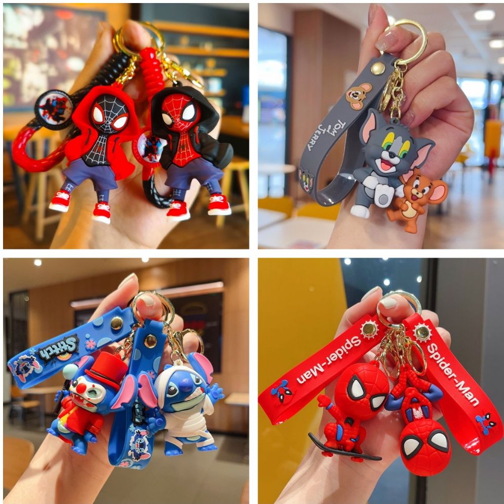 {พร้อมส่งจากไทย} พวงกุญแจการ์ตูนดิสนีย์ Superhero+Avengers พวงกุญแจน่ารัก พวงกุญแจฮีโร่ พวงกุญแจยอดฮ