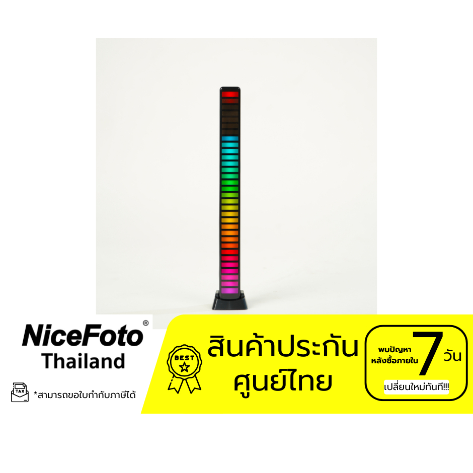 NiceFoto RGB Mini Music Light - ไฟ RGB มินิ ปรับตามจังหวะเพลง
