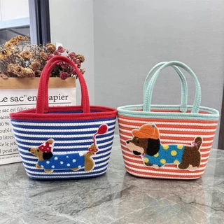 (B-2622)🔥พร้อมส่ง กระเป๋าถือสําหรับผู้หญิง กระเป๋าสาน สไตล์วินเทจคลาสสิค แฟชั่นฤดูใบไม้ผลิง งานดีมาก แฟชั่นมาใหม่