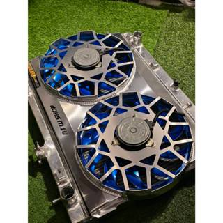 หม้อน้ำมิเนียม+พัดลมไฟฟ้า(โปร่งใหญ่ 350มิล) มีทุกสีทุกระบบ2ส…