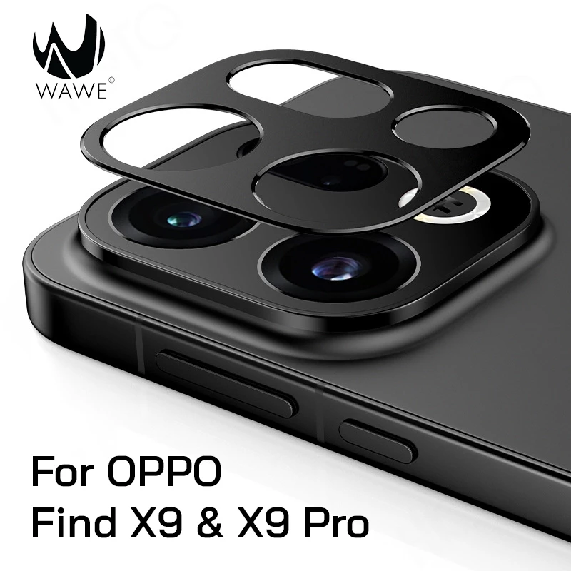 [ส่งจากกทม.] กันรอยเลนส์กล้อง Oppo Find X9/X9s และ Find X9 Pro วัสดุแผ่นอลูมิเนียมสีดำด้านและสีแดง ปกป้องกล้องตัวเทพ