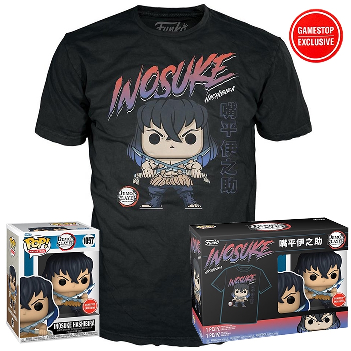 Funko Pop! Demon Slayer - Inosuke Hashibira With Shirt GameStop Exclusive #1057