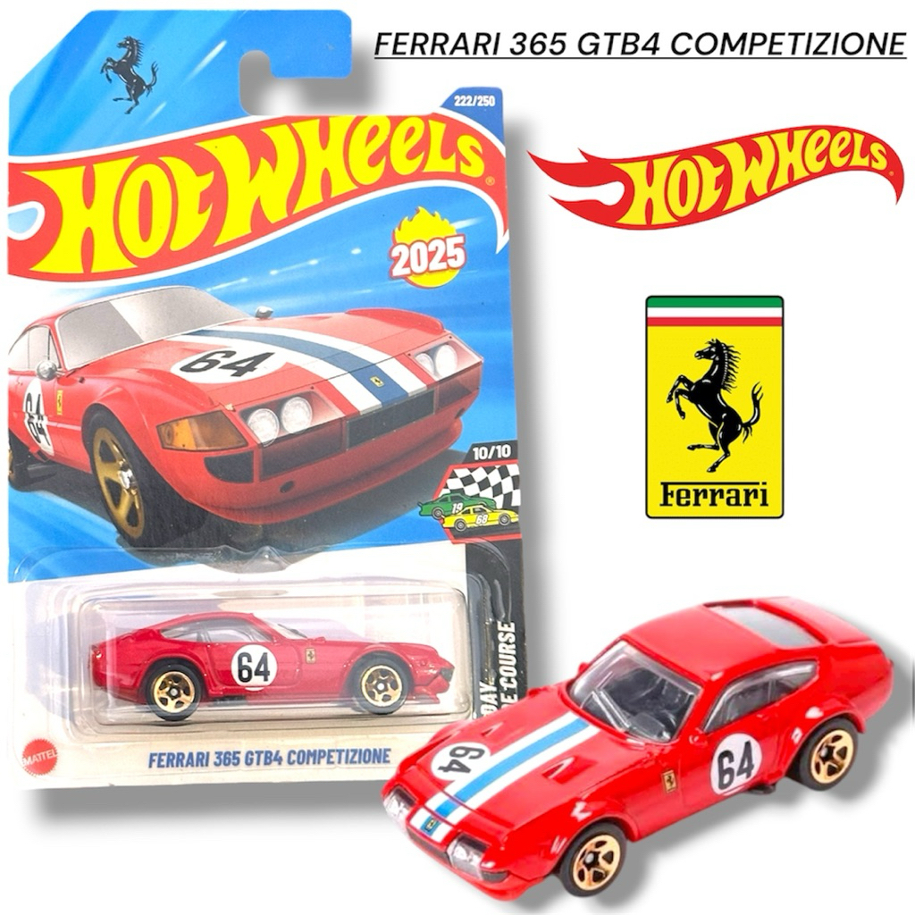 [Hot Wheels] Ferrari 365 GTB4 Competizione รถเหล็ก1:64