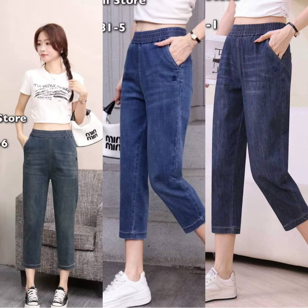 9981 กางเกงยีนส์ Dolly Dell ทรง5ส่วน มี 4 สี