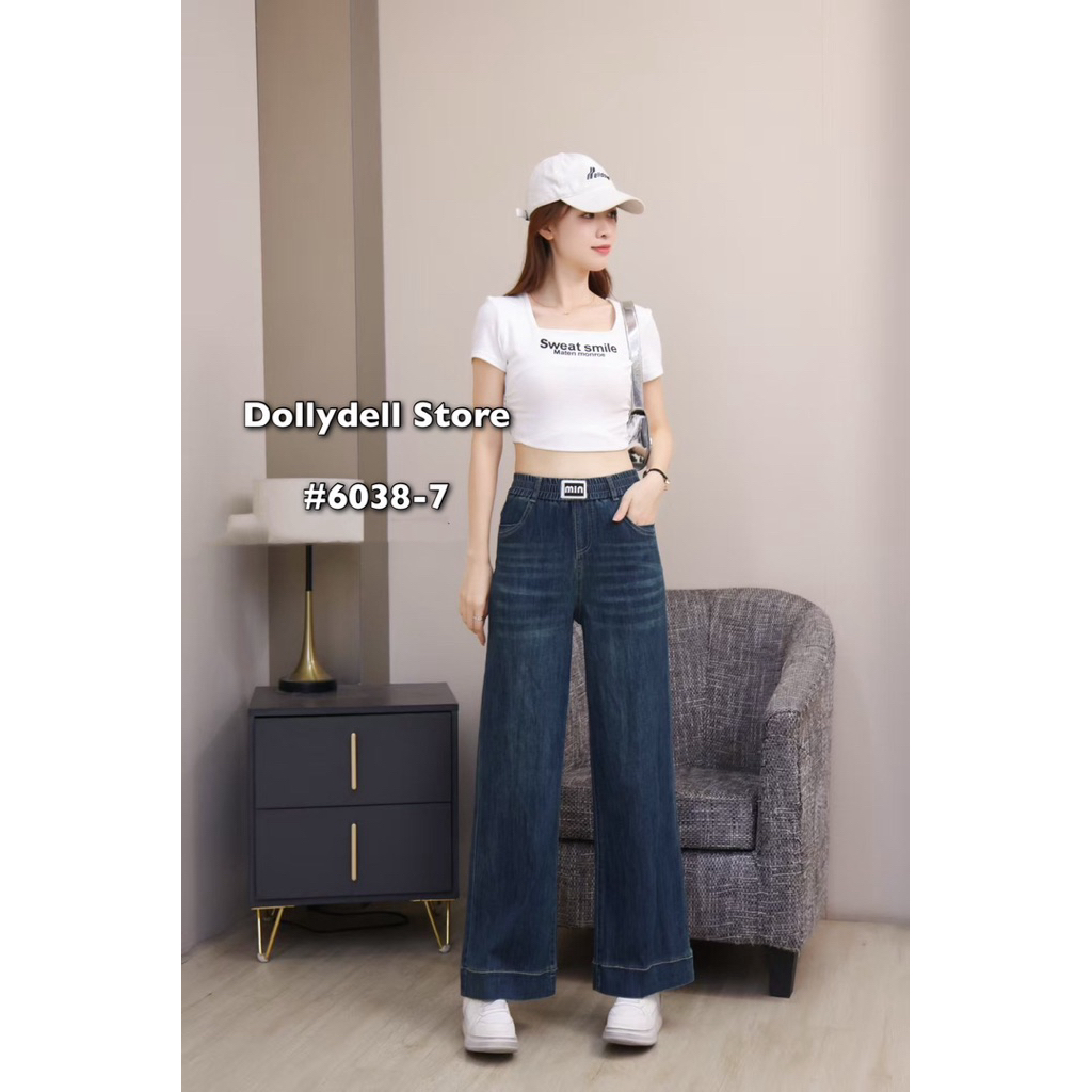 6038-7  กางเกงยีนส์ Dolly Dell ทรงตรง - รูปที่ 2