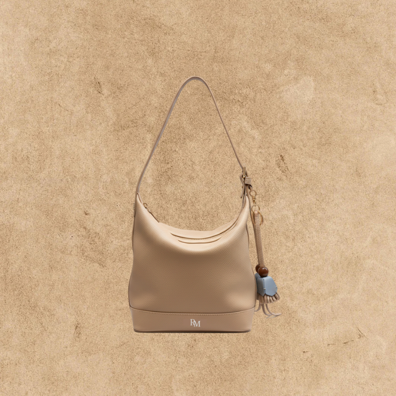 【taupe grey】Rally Movement - Hannam the bag กระเป๋าสะพาย หนังวัวแท้ หนังนิ่มมากๆ Shoulder Bag