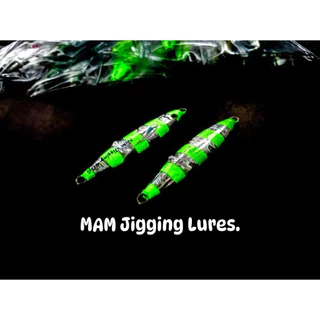 เหยื่อจิ๊ก ทรงปลาหมึก NAM Jigging Lures. มี4ขนาด10สี 20-30-40-60กรัม