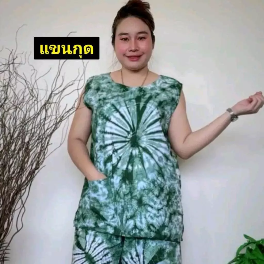 เสื้อมัดย้อมแขนล้ำ ผ้าคอตตอน thumbnail 8