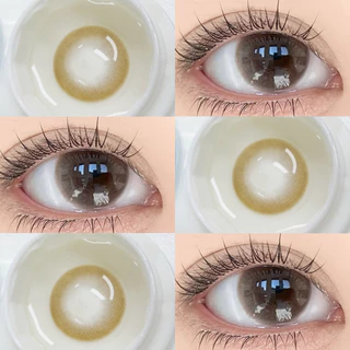 【ซื้อครบ฿120แถมน้ำยาล้าง60ML1ขวด】 MIDROO คอนแทคเลนส์ 0.00-4.00 ไร้ขอบ ขยายรูม่านตา Bunny Brown/Pink/Blue-14.5mm รายเดือน