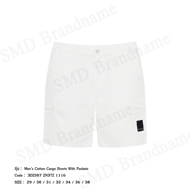Armani Exchange กางเกงขาสั้นผู้ชาย รุ่น A/X Men's Cotton Cargo Shorts With Pockets Code: 3DZS07 ZN3TZ 1116