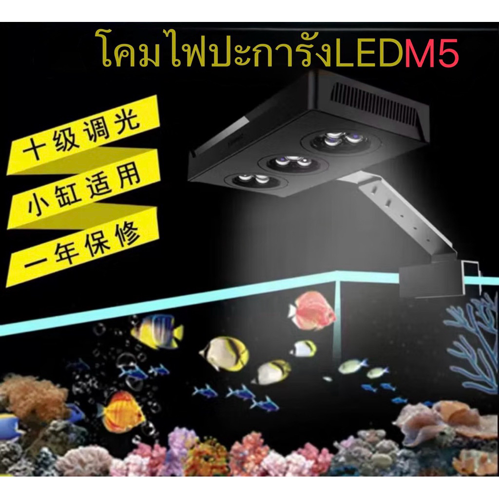 ไฟเลี้ยงปะการัง สำหรับตู้ปลาทะเล Spectra Aqua Knight 30W-40W เหมาะสำหรับตู้ 30-50 ซม