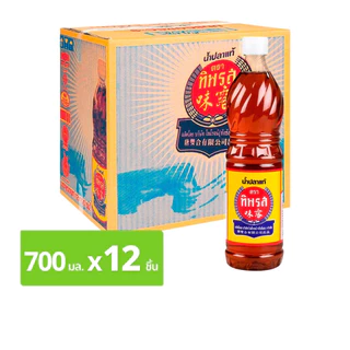 (ยกลัง 12 ขวด) ทิพรส น้ำปลา Tiparos น้ำปลาปรุงรส ขนาด 700 มล. [S]