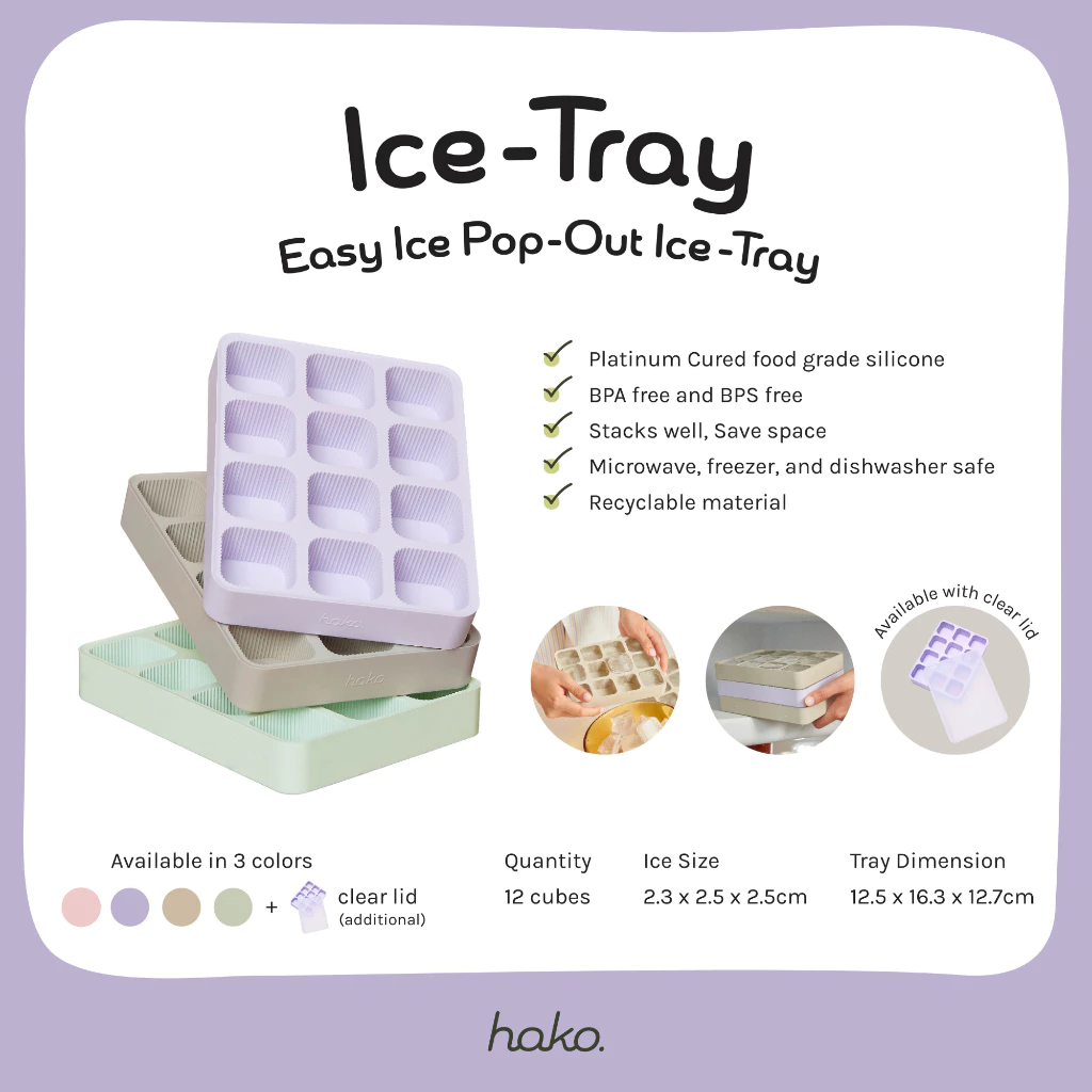 hako Silicone Ice Tray ถาดทำน้ำแข็งซิลิโคน