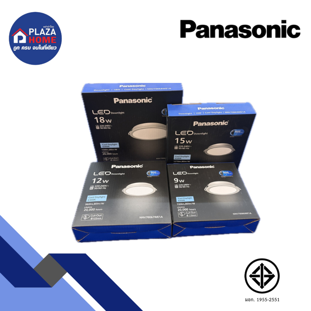 หลอดไฟ Panasonic รุ่นLED Downlight