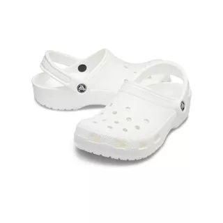 รองเท้า Crocs รุ่นคลาสสิก สีครีม/ขาว เข้ากับทุกลุค ระบายอากาศดี