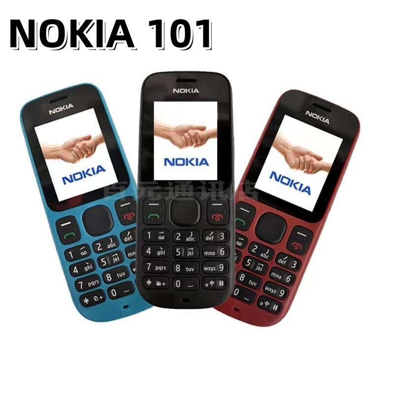 โทรศัพท์มือถือโนเกีย 101 โทรศัพท์เครื่องใหม่เสียงสแตนด์บายยาวบิ๊กมินิโรงเรียนประถมเด็กพิเศษโทรศัพท์มือถือคลาสสิก
