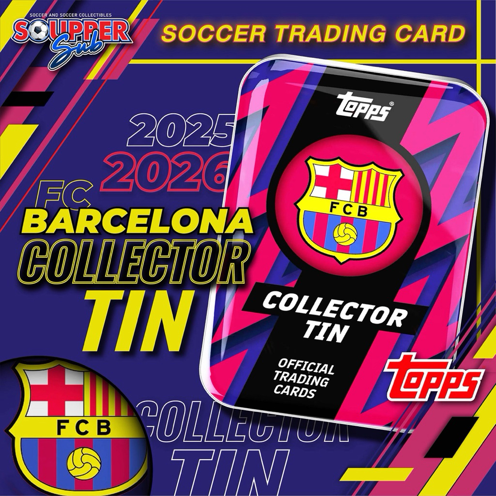 กล่อง 2025/26 Topps FC Barcelona Collector Tin