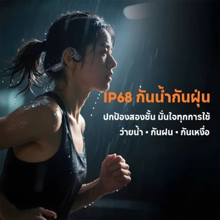 JQVITEK หูฟัง Bone Conduction หูฟังว่ายน้ำกันน้ำระดับ IPX8 บลูทูธ5.4 พื้นที่เก็บข้อมูลภายใน 32GB พร้อมฟังก์ชั่น MP3 BC82