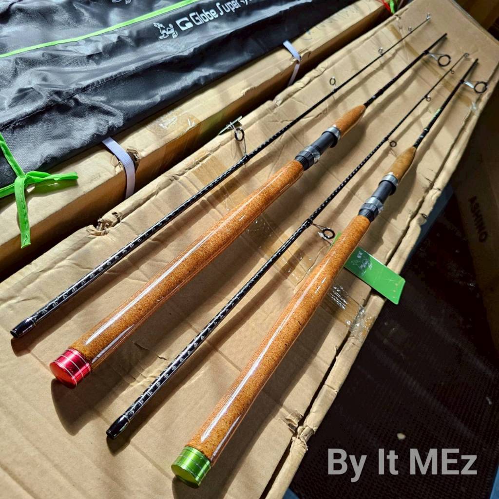 [ ของแท้ ]  คันหน้าดิน คันสปิ๋ว หมาป่ากราไฟท์ Line Winder Globe Super รุ่นใหม่ Line wt. 6-12 lb Spin