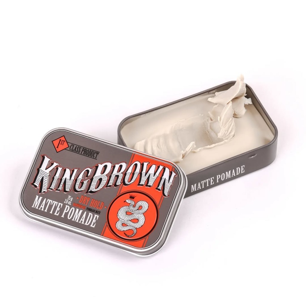 King Brown Matte Pomade 75g | โพเมดเนื้อแมตต์ DRY Hold อยู่ทรงแบบแห้ง ลุคธรรมชาติจากออสเตรเลีย ราคา ถูกที่สุด ดีลบีเคเค แกลเลอรีภาพที่ 8