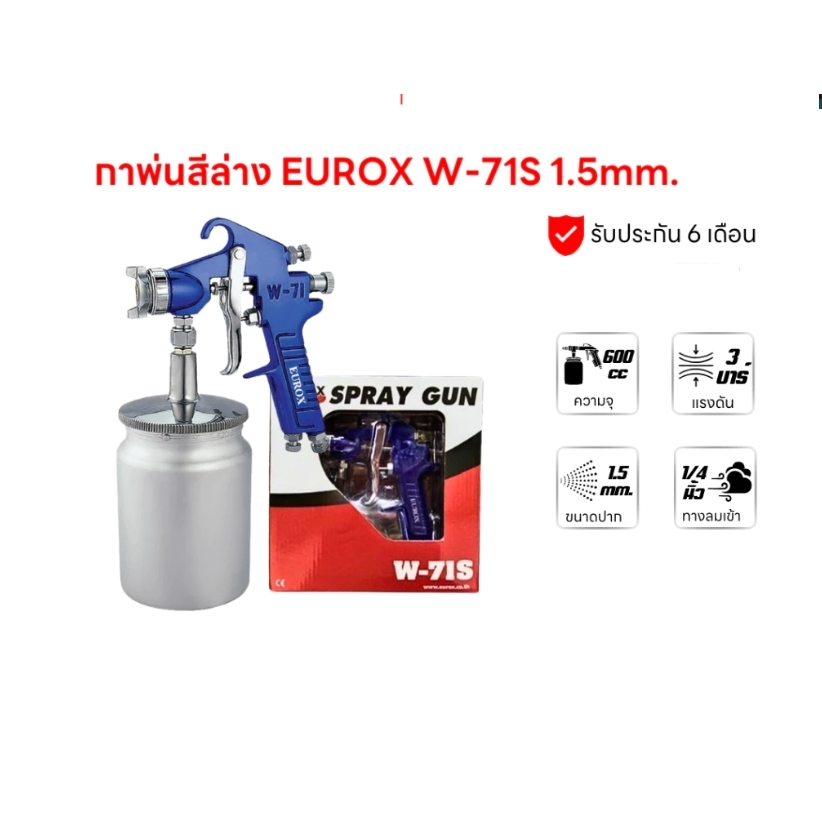 กาพ่นสีล่าง PITA TG-112 1000ML.