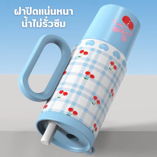 ฟางถ้วยเก็บควาร้อน316 สแตนเลสพร้อมหลอด750มลแก้วเก็บความเย็นสีมาการองจุขนาดใหญ่แก้วเก็บความเย็น