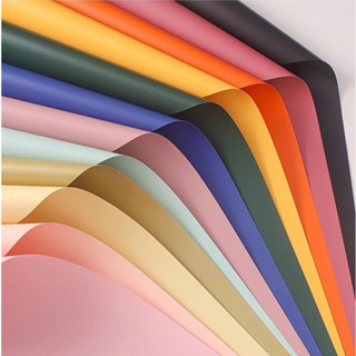 กระดาษห่อช่อดอกไม้ สีพื้น (56*54cm/20แผ่น) วัสดุห่อช่อดอกไม้…