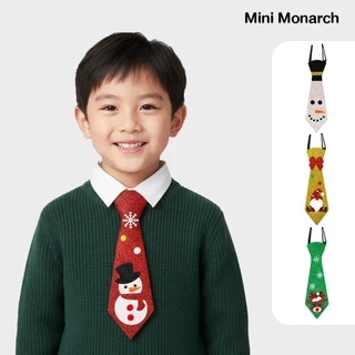 Mini Monarch เนคไทคริสต์มาสเด็ก ธีมคริสมาส ปรับสายได้ สำหรับงานปาร์ตี้ การแสดง หรือ ใส่ไปเที่ยว