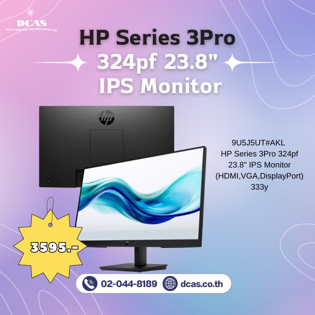 Monitor “HP” Series 3 Pro 23.8 – 324pf FHD 1920 x 1080 23.8″