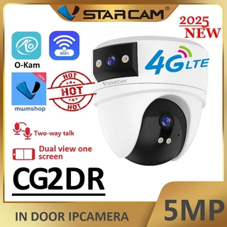 Vstarcam CS2DR WiFi / CG2DR SIM 4G (เลนส์คู่) กล้องวงจรปิดไร้สาย ความละเอียด 5MP(1296P) indoor มีAI+
