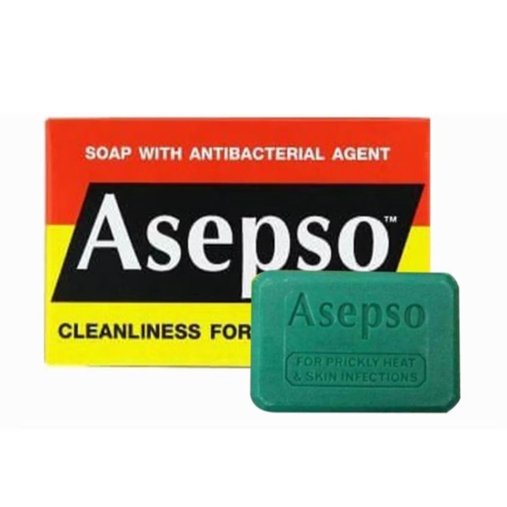 สบู่อาเซปโซ่ Asepso สบู่ในตำนาน ชำระล้างสิ่งสกปรกและแบคทีเรีย ขนาด80g สูตรออริจินัล และไฮจินิคเฟรช