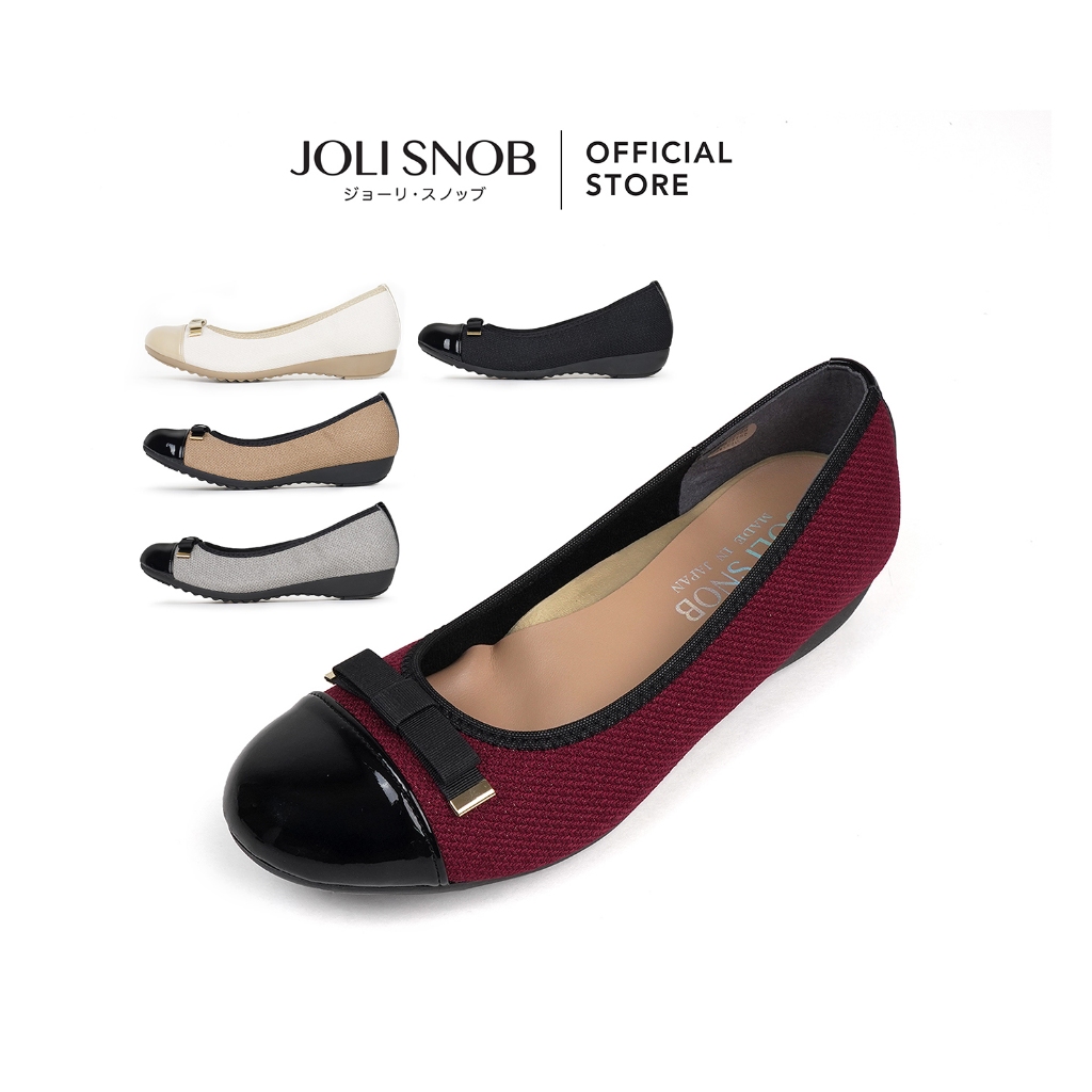 JOLI SNOB | Comfort Flats รองเท้าคัทชู ส้นแบน ใส่สบาย ผู้หญิง Made in Japan | 「Pumps」ACT-39082