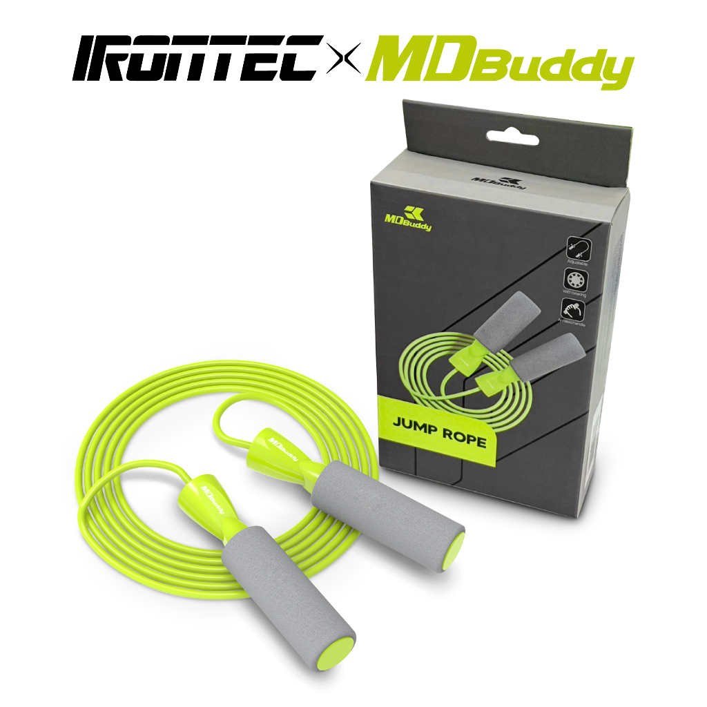 MDBuddy เชือกกระโดด สีเขียว ยาว 2.75 เมตร (MDJR006) - เครื่องออกกำลังกาย แบรนด์ IRONTECXMDBuddy