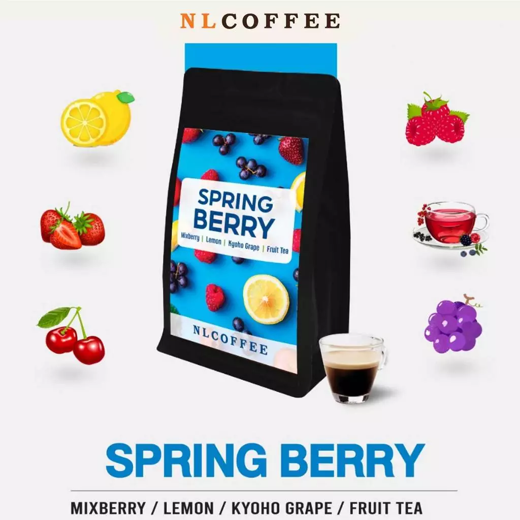 NLCOFFEE SPECIALTY เมล็ดกาแฟ Spring Berry สปริงเบอร์รี่ เบลนด์