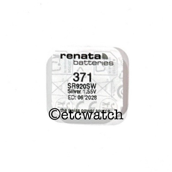 พร้อมส่ง> ถ่านกระดุม Renata 371 / Sr920SW 1 ก้อน สำหรับ EF-342 EFB-510 EFR-100 EFR-529