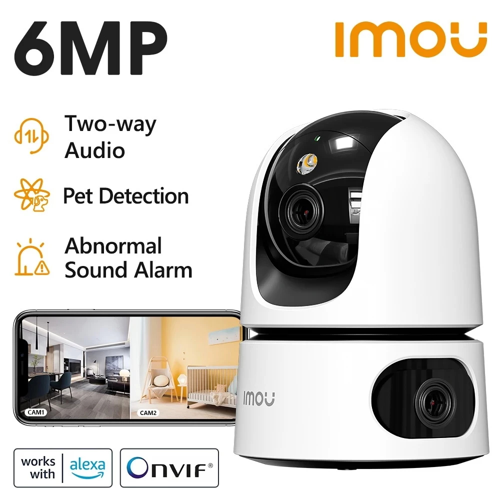 ⚡️กล้องวงจรปิดไร้สาย⚡️Dahua IMOU Ranger Dual 6MP Indoor WiFi Dual-Lens Security Camera