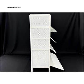 [1 แถม 2 ขายดีที่สุด] Disfurniture ตู้รองเท้าอลูมิเนียม บานกระจก ชั้นวางหนาพิเศษ 4 มม. แข็งแรง กันสนิม รับประกัน 1 ปี