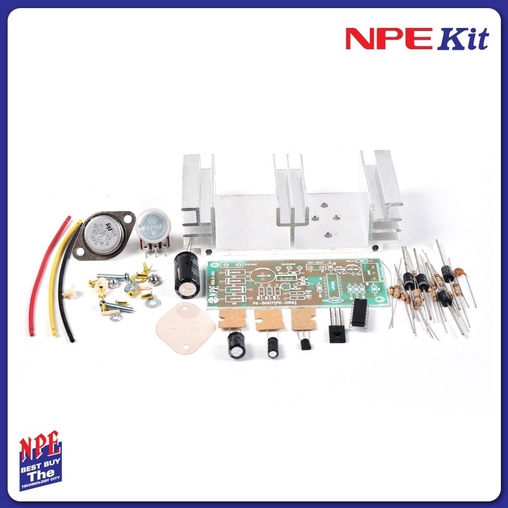 NPE Kit Regulator 0-30V 3A PK-5007 (PK-056) ไม่ลงปริ้นท์
