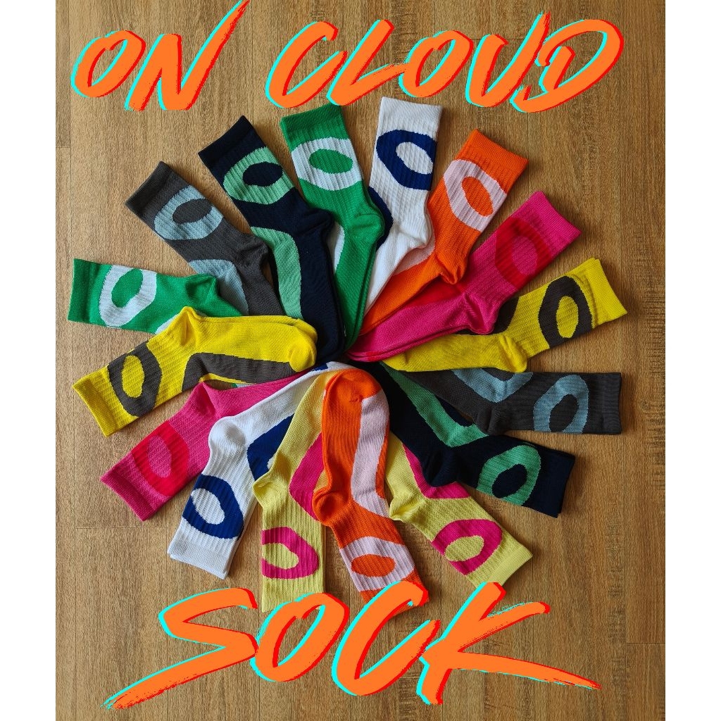 ถุงเท้าครึ่งแข้งNewOn Cloud (ข้อสูง)สินค้าพร้อมส่งในไทย️🇹🇭🇹🇭เด้อครับพี่น้อง